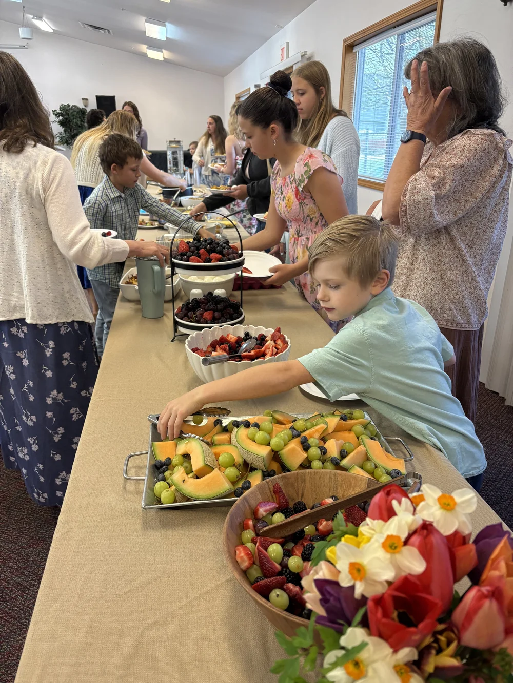 PBC members sharing a fellowship meal.