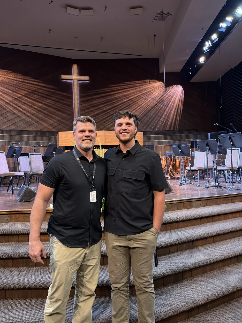 Two PBC men at a church conference.