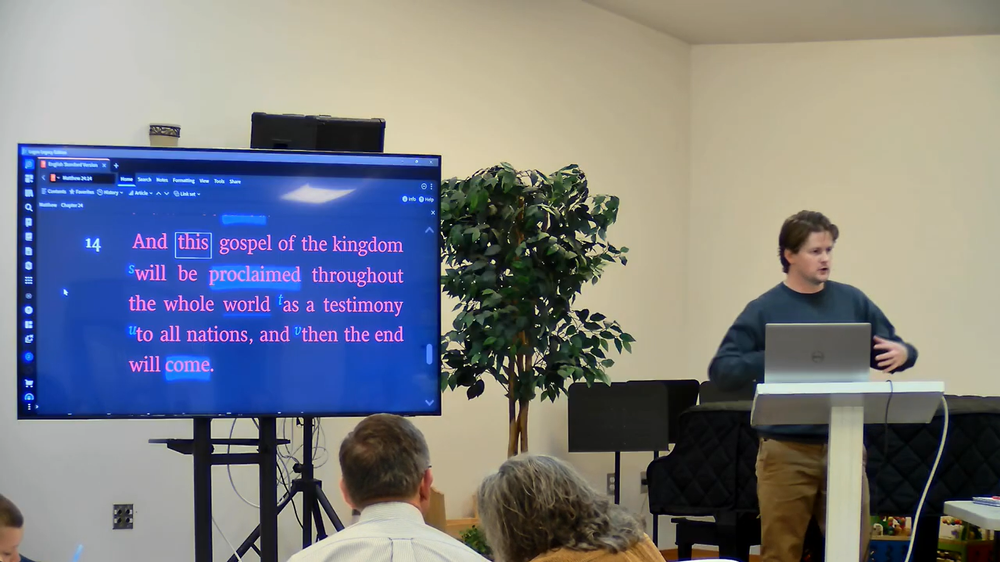 A PBC class studying Scripture together.