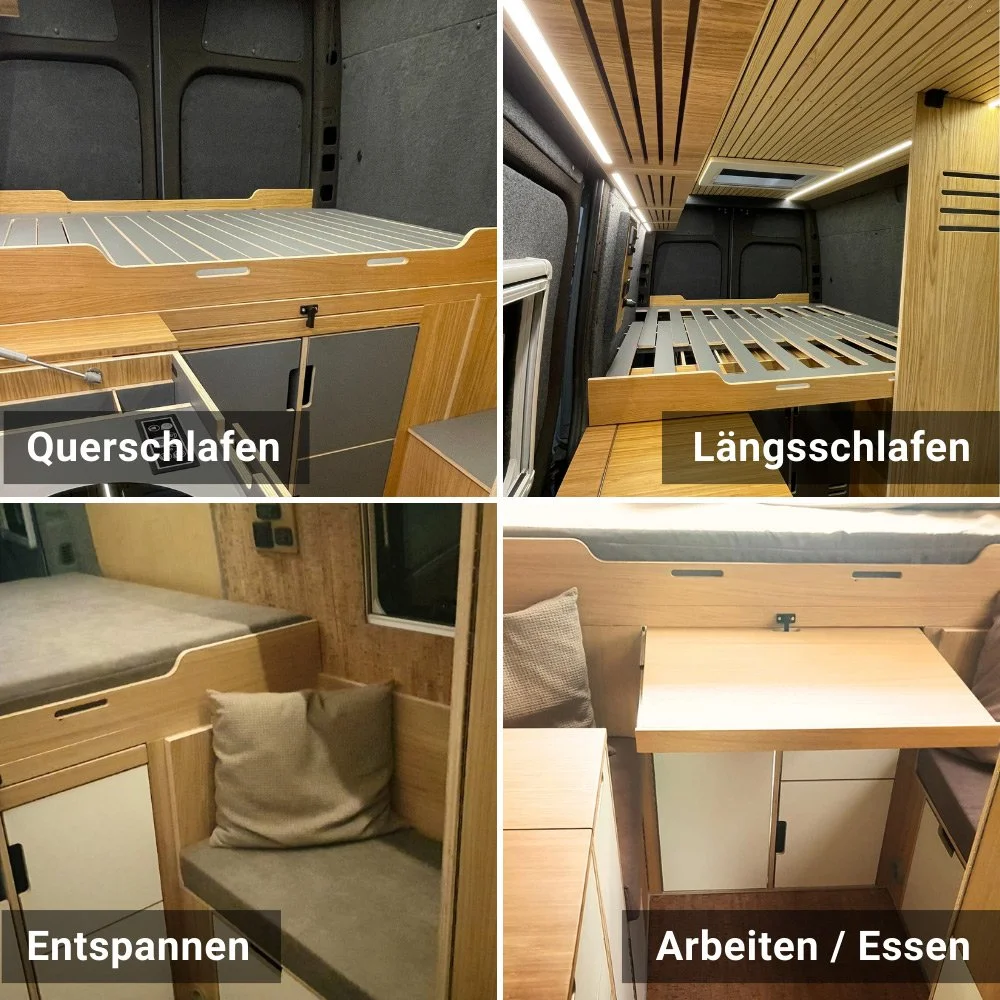 Heck-Festbett B2 – Schlafen