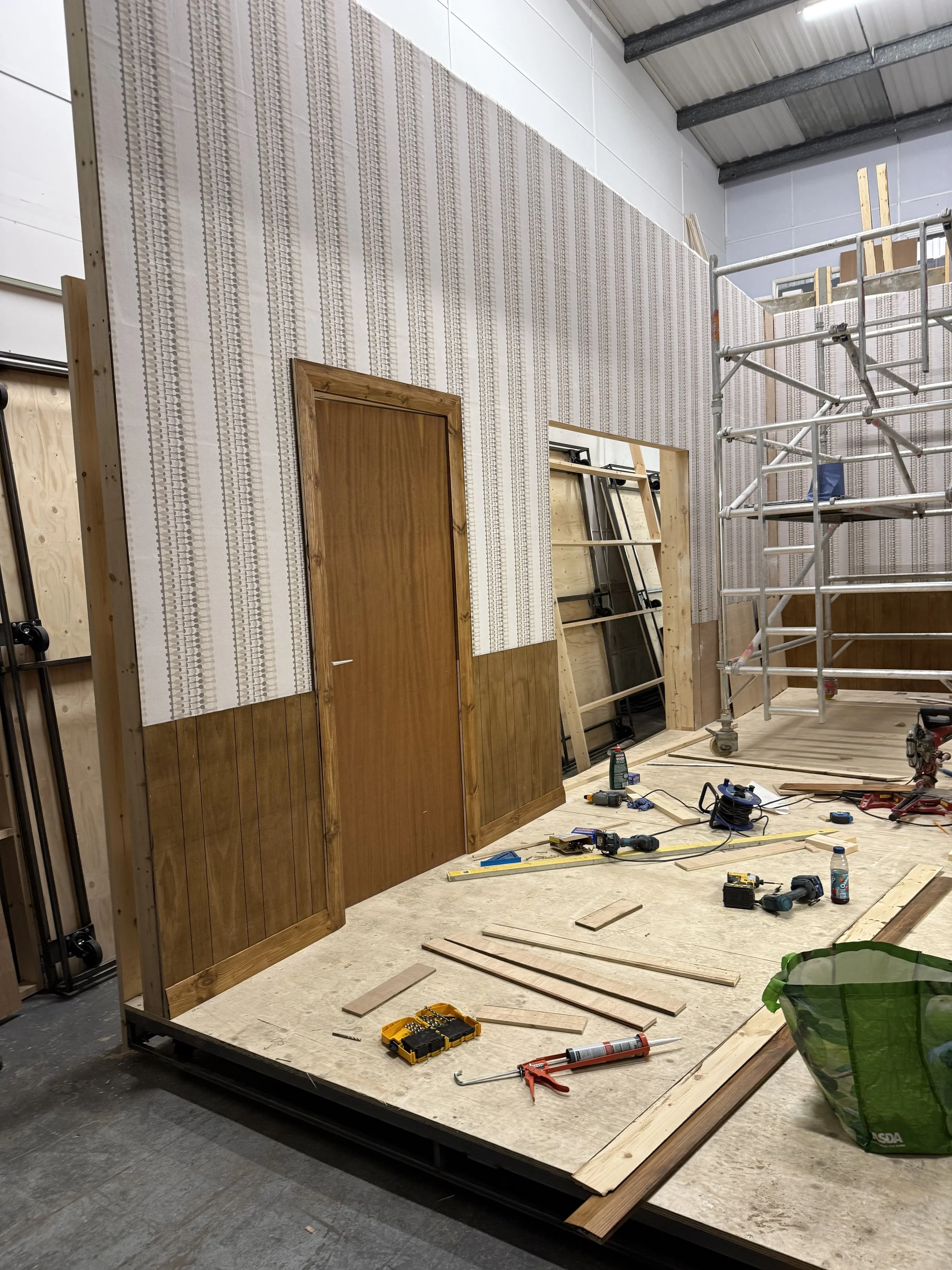 Scenic fabrication in the DOBI workshop