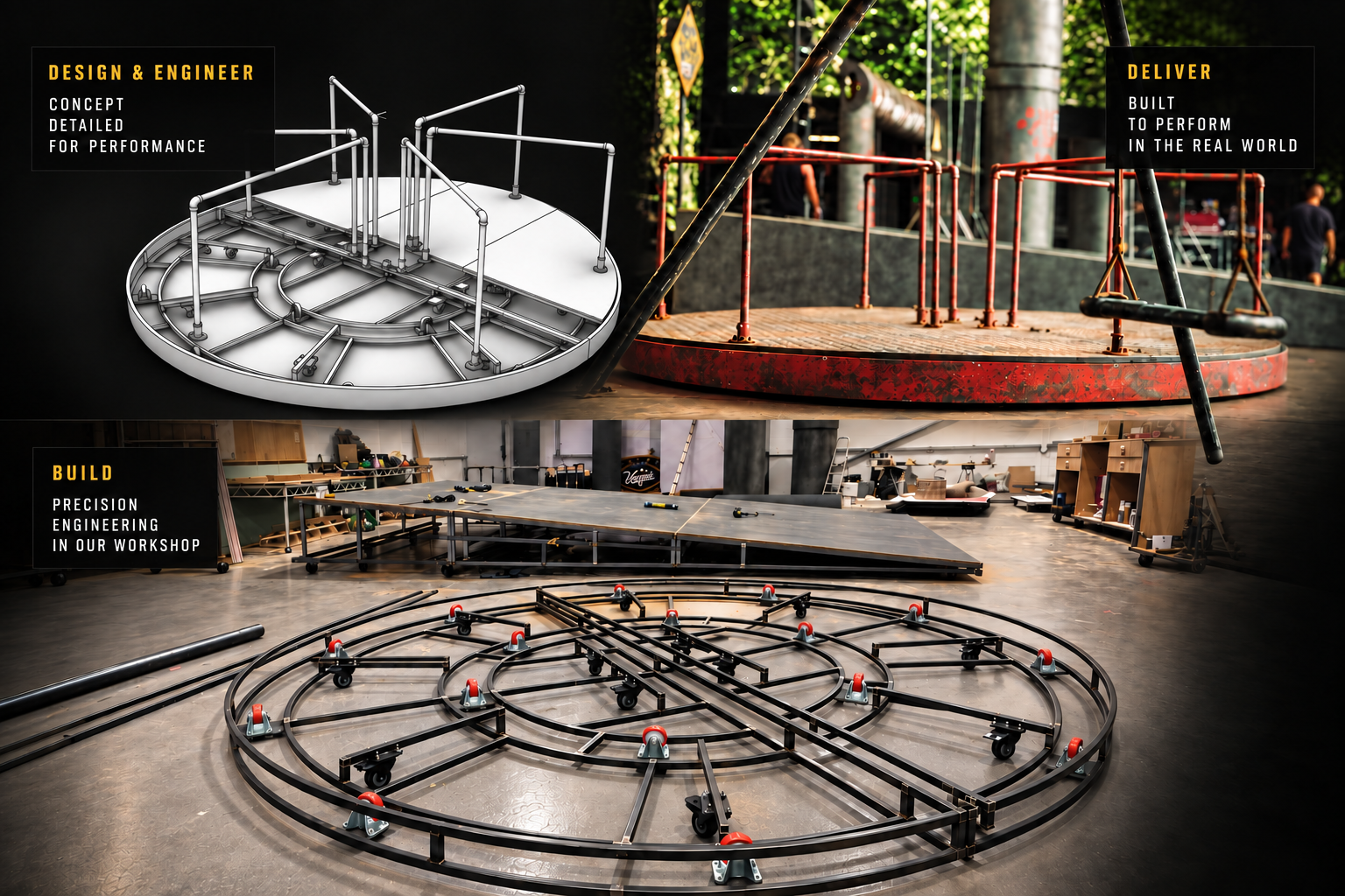 Design, build and live production