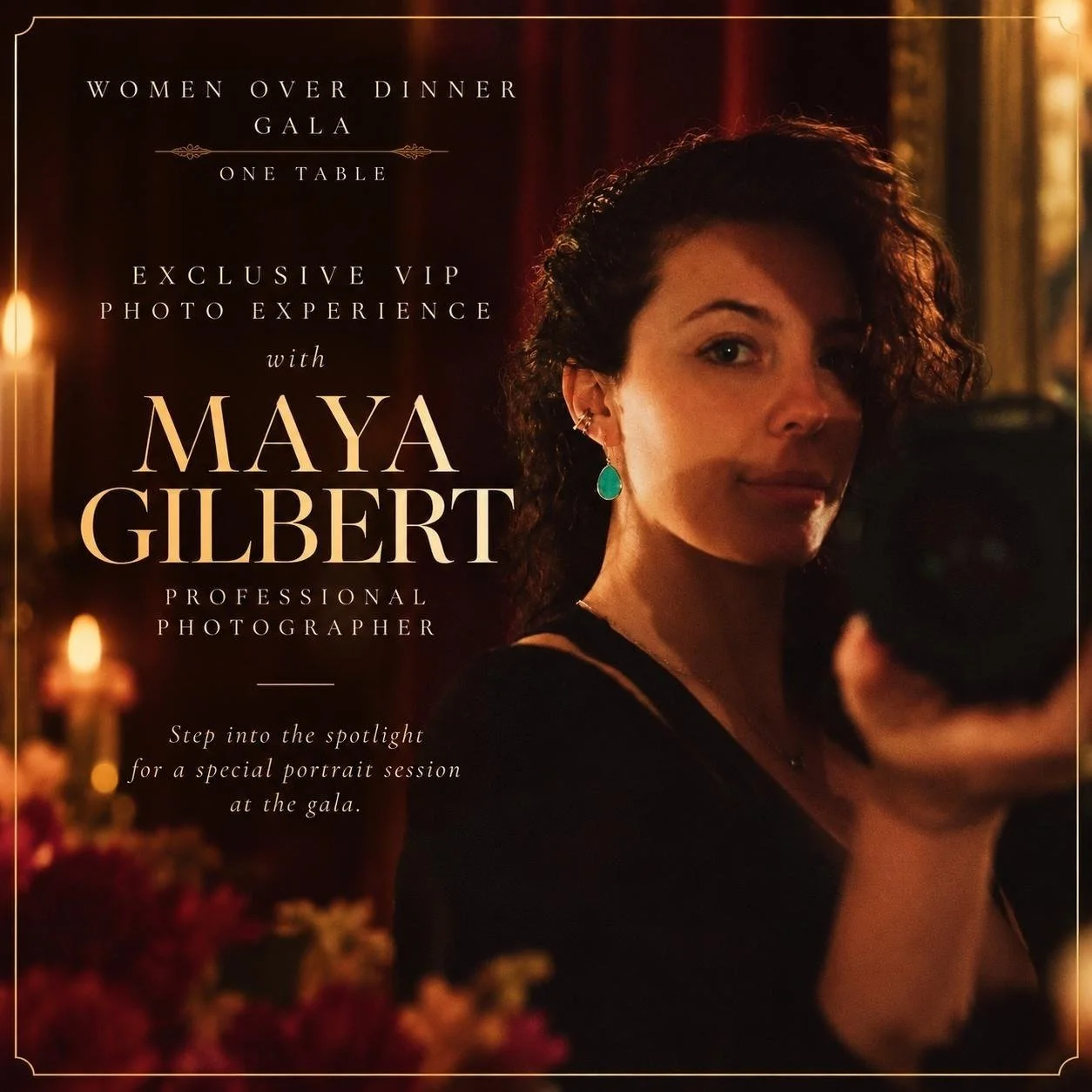 Exclusive VIP photo experience with Maya Gilbert