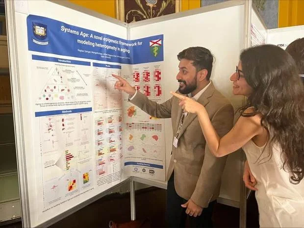Raghav Sehgal at Presenting the Systems Age poster at Yale