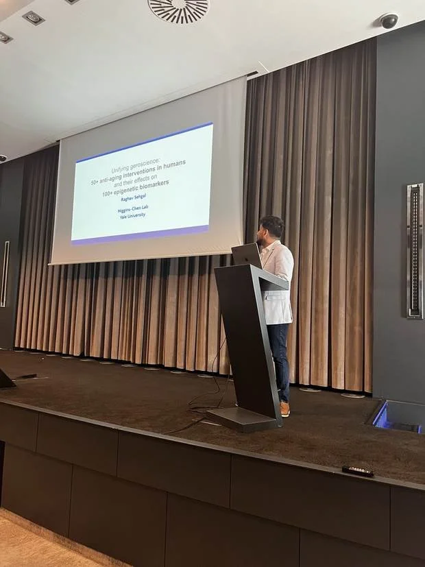 Raghav Sehgal at Systems Aging Gordon Research Conference, Spain