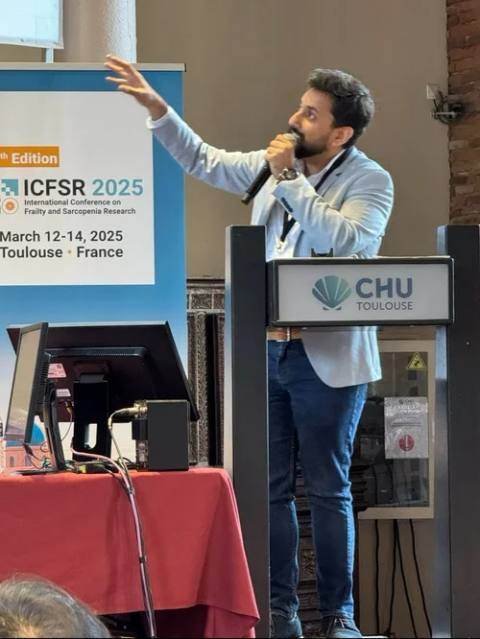 Raghav Sehgal at International Conference on Frailty and Sarcopenia Research, Toulouse