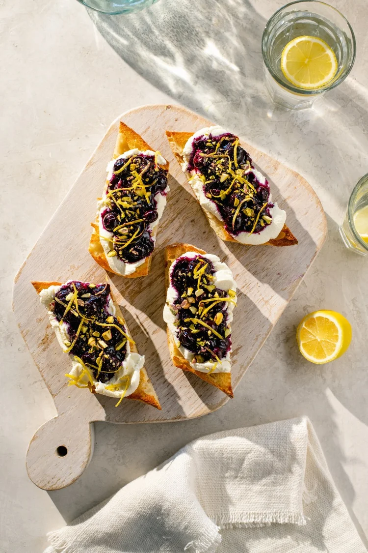 Ricotta, Pistachio and Blueberry Toast, photo 2