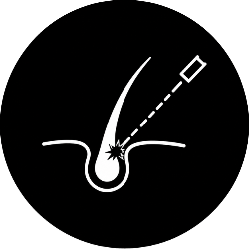 IPL hair removal icon