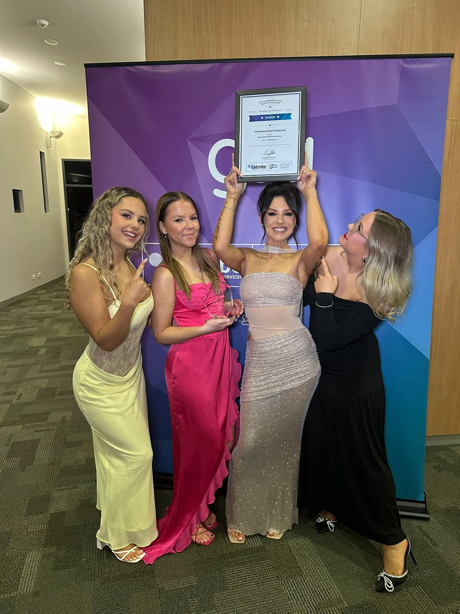 The Makeup Hub team at an event