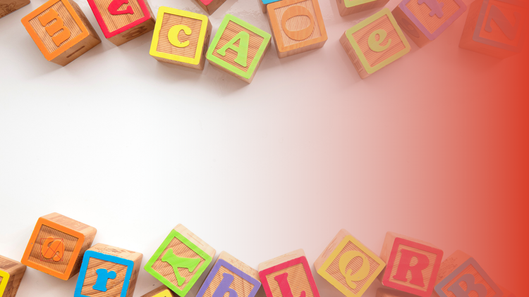 Alphabet blocks representing a real estate leadership playbook