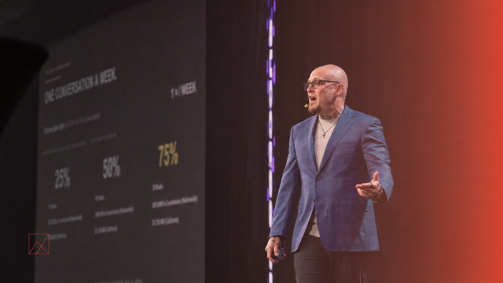 JJ Mazzo presenting the Life Rate conversation for move-up buyers at the 2026 Tom Ferry Success Summit