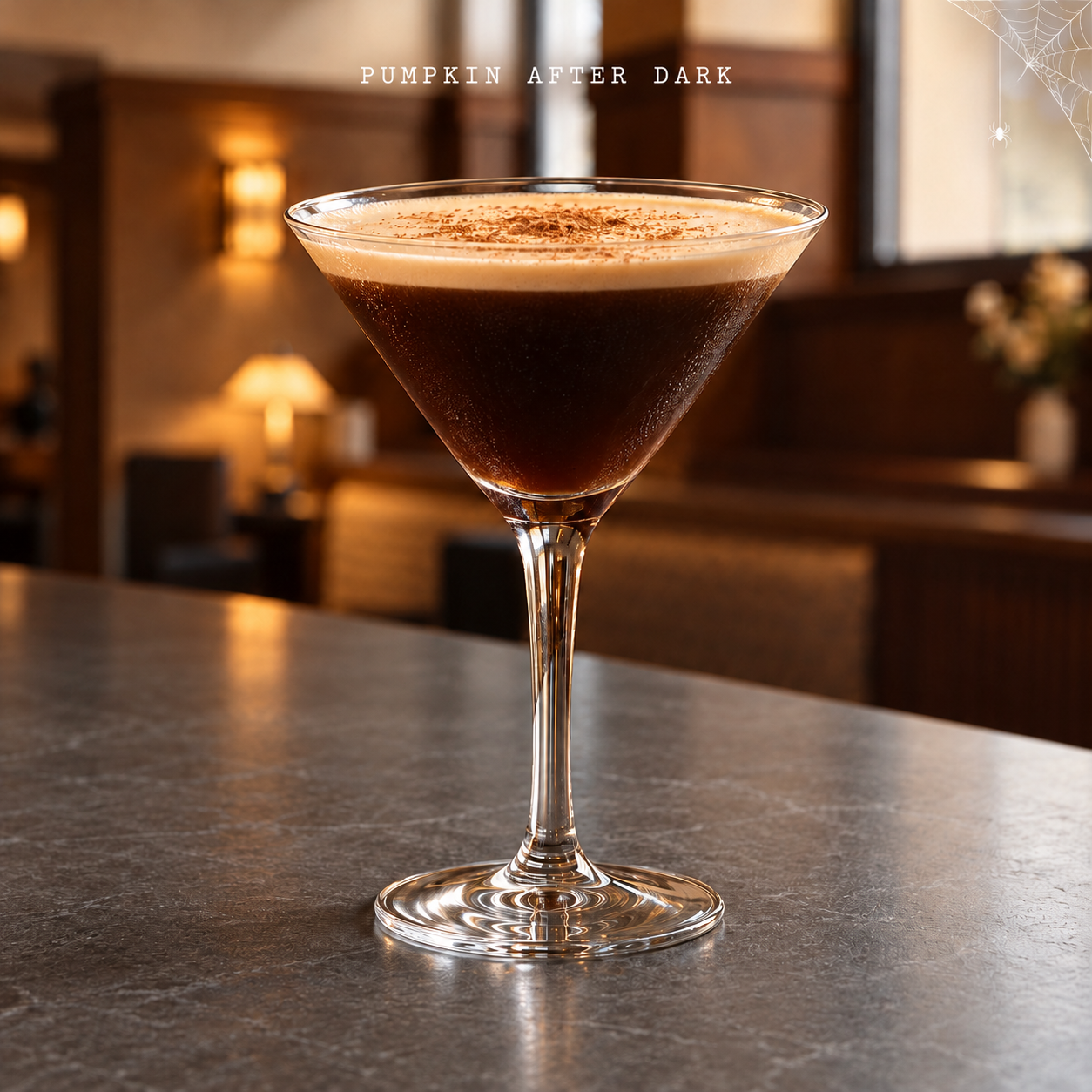 Pumpkin After Dark cocktail at The Draftsman