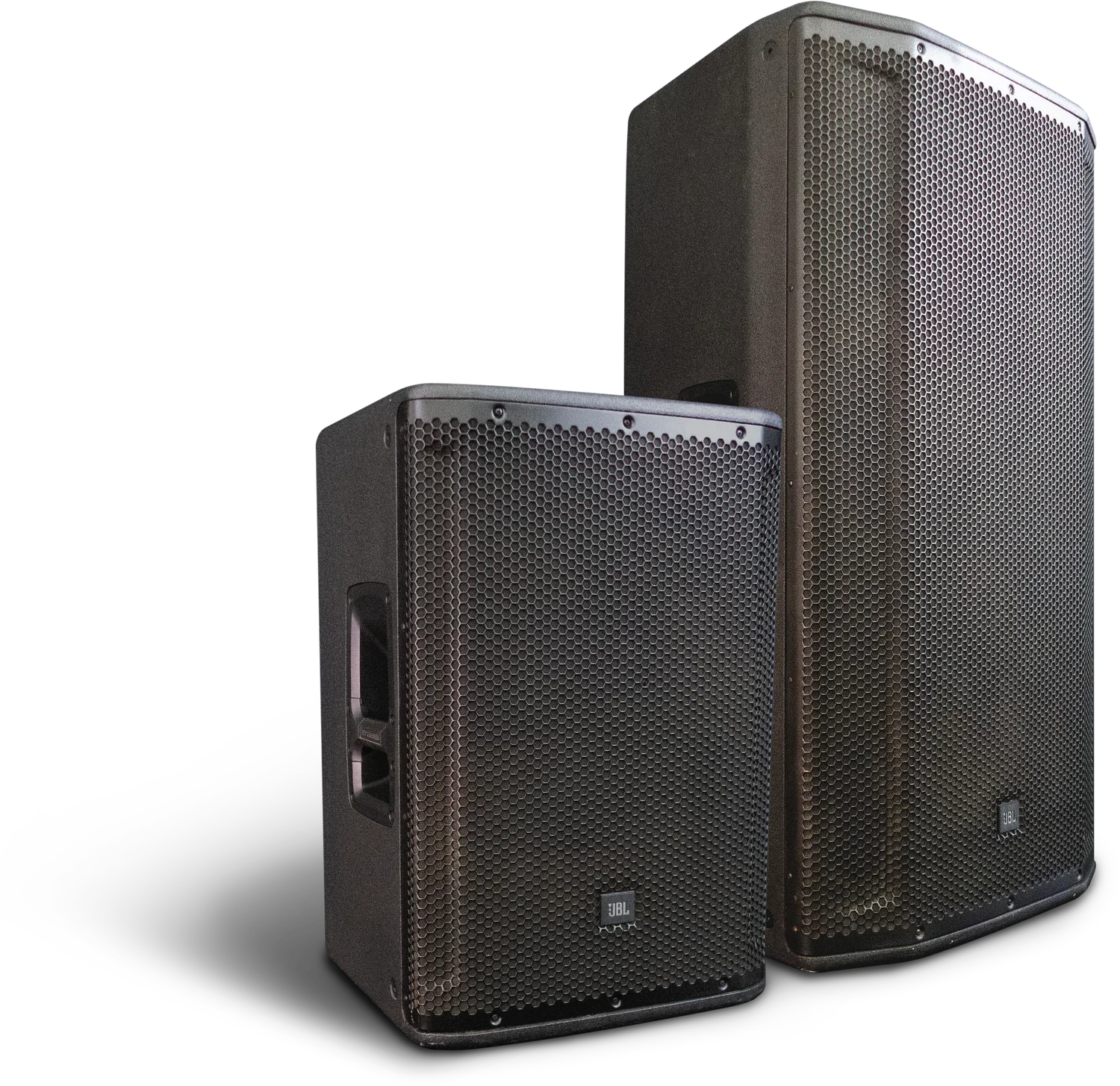 JBL SRX 812 and SRX 835 powered loudspeakers