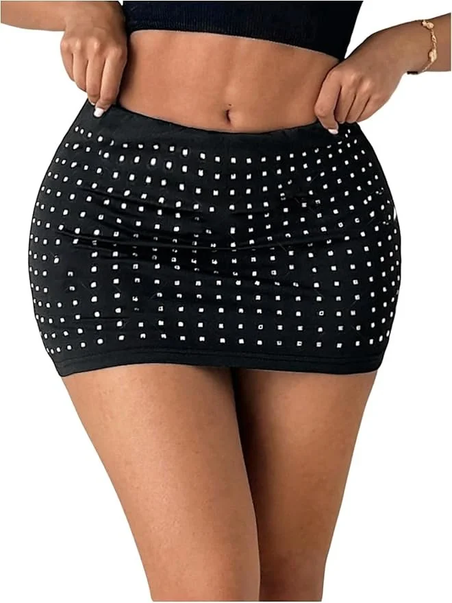 Studded Mini Skirt