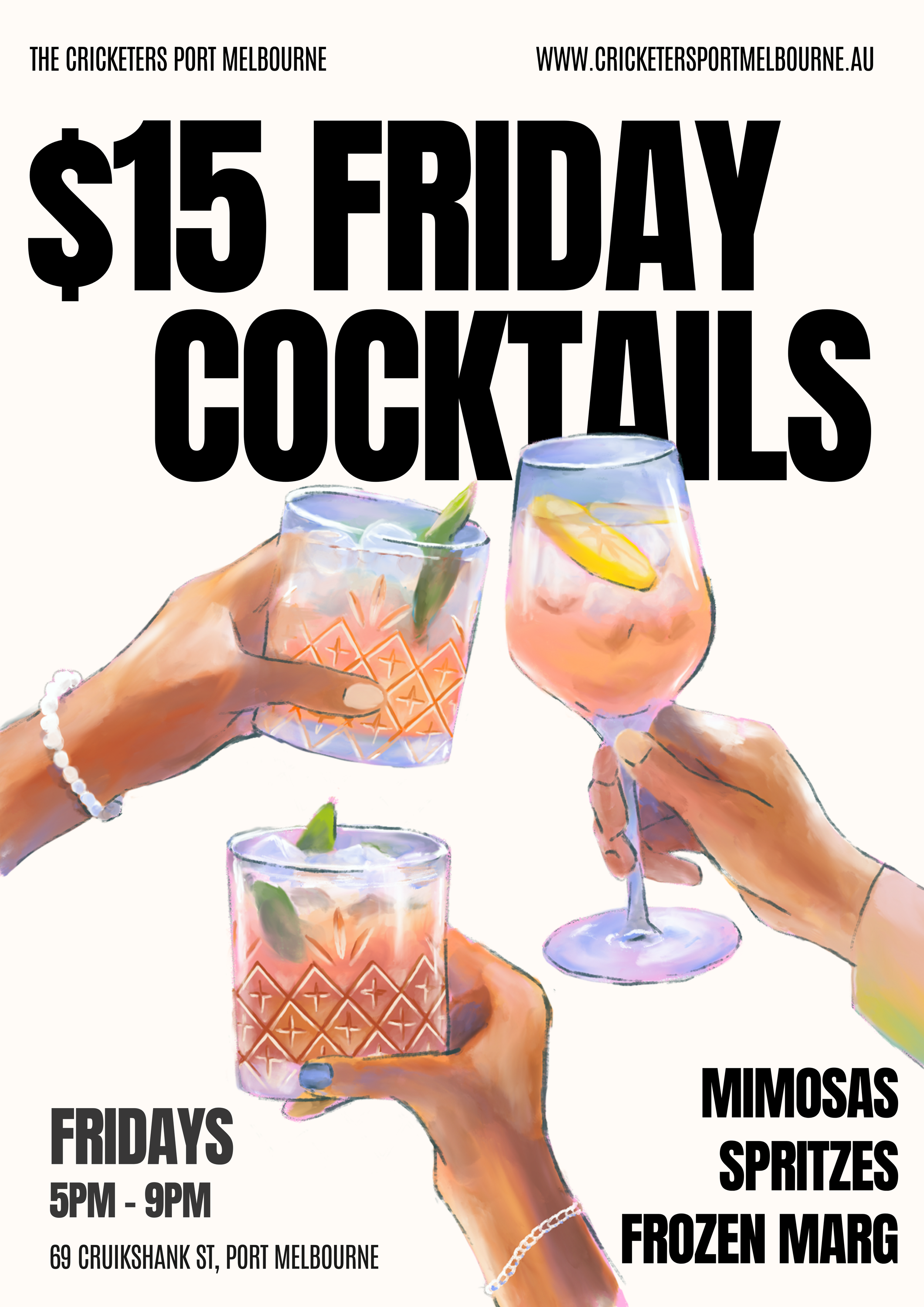 Friday Cocktails Poster