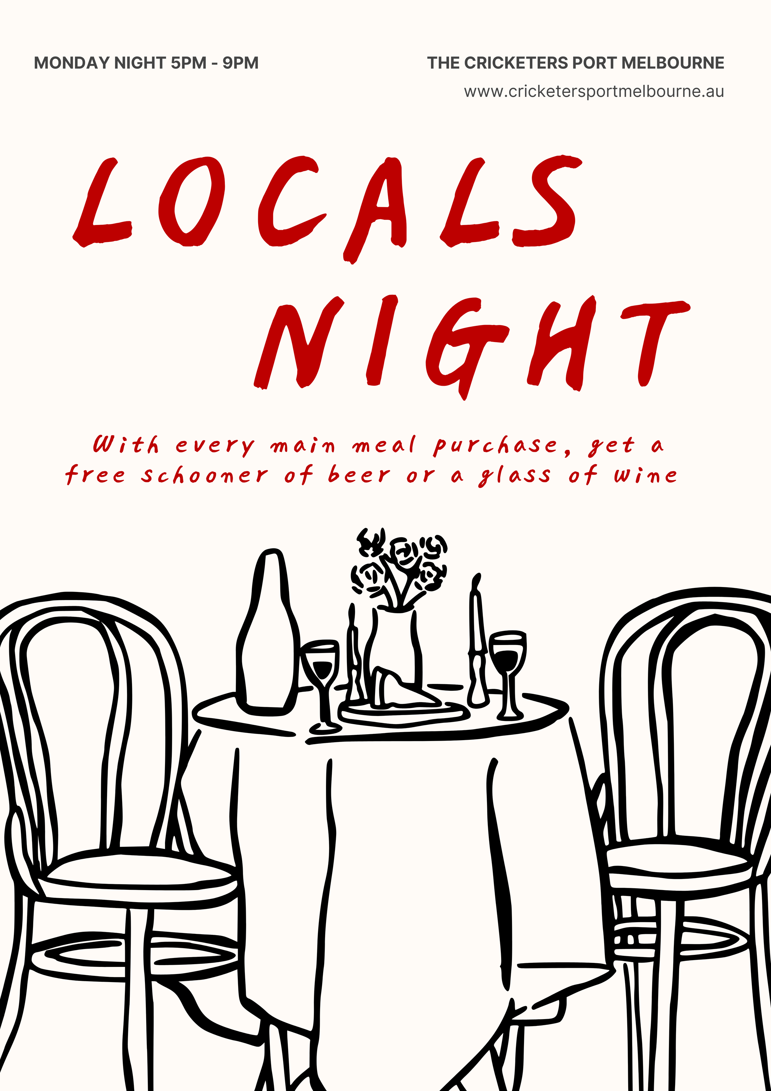 Monday Locals Night Poster