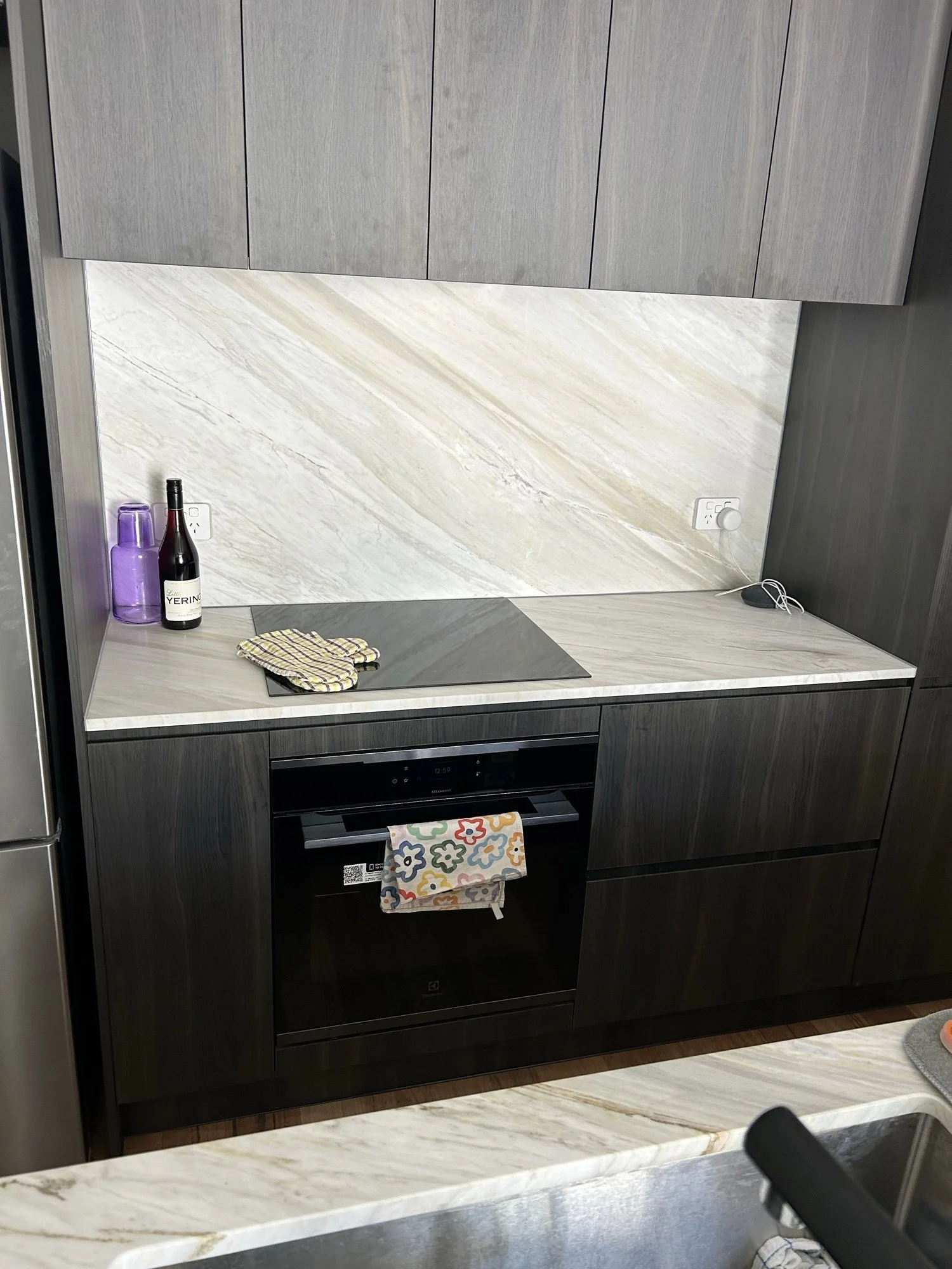 Kitchen joinery and benchtop detail, Abbotsford Street, North Melbourne