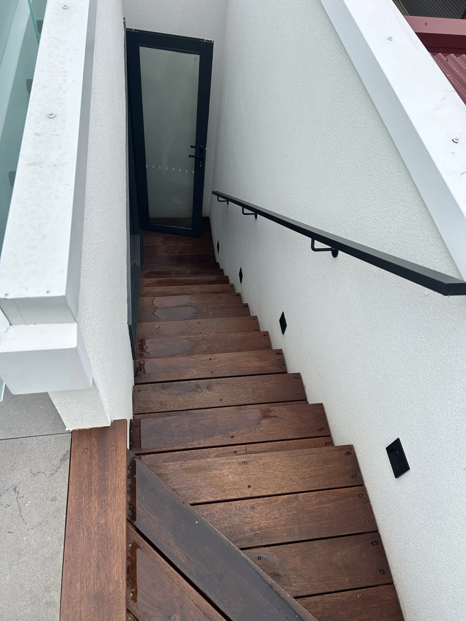 Rooftop access stairs, Abbotsford Street, North Melbourne