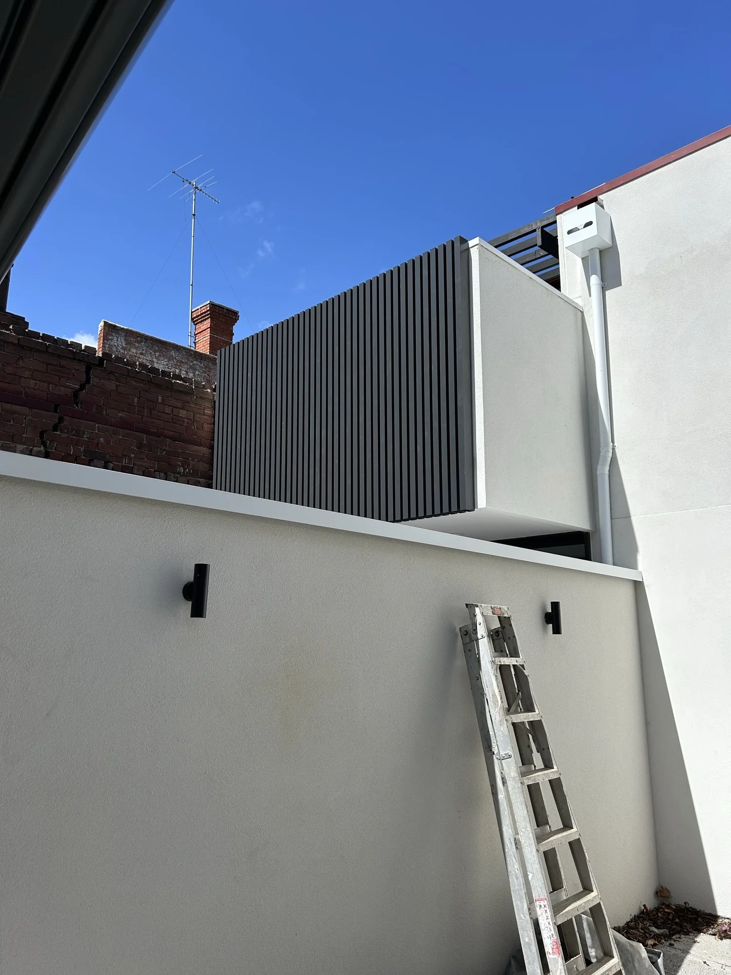 Contemporary exterior detail, Abbotsford Street, North Melbourne