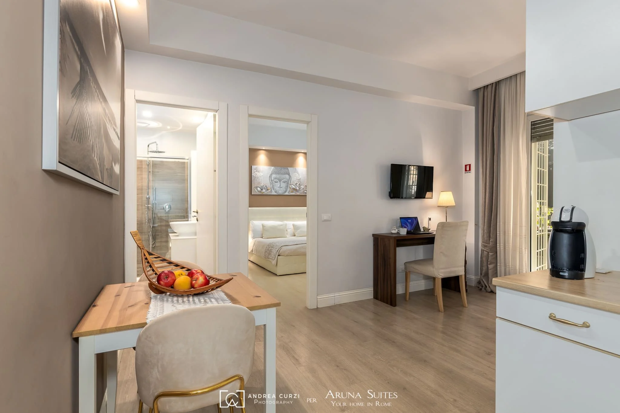 Fotografia di interni B&B di Andrea Curzi a Roma