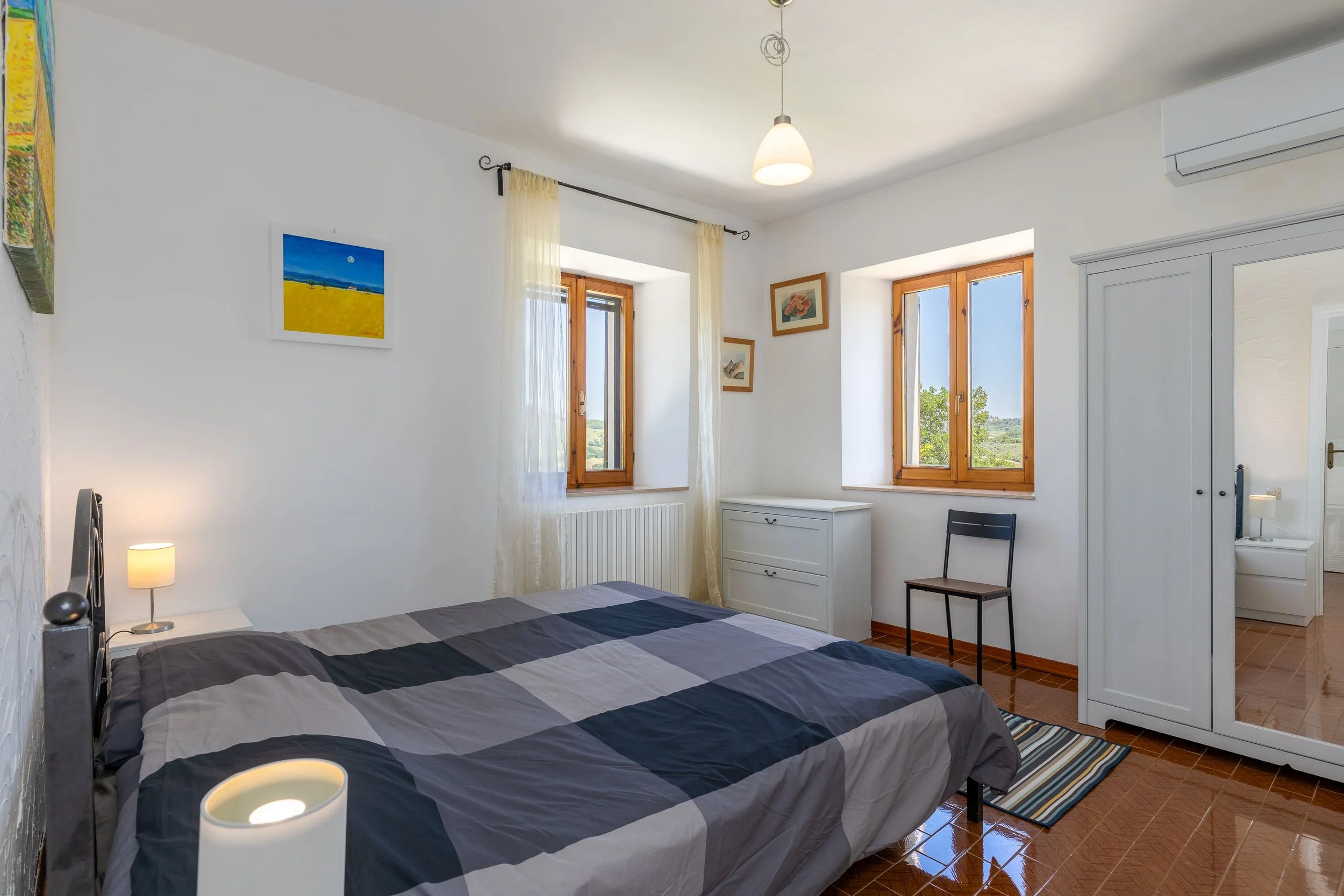 Camera da letto - Fotografia interni ed esterni Casolare Ancona