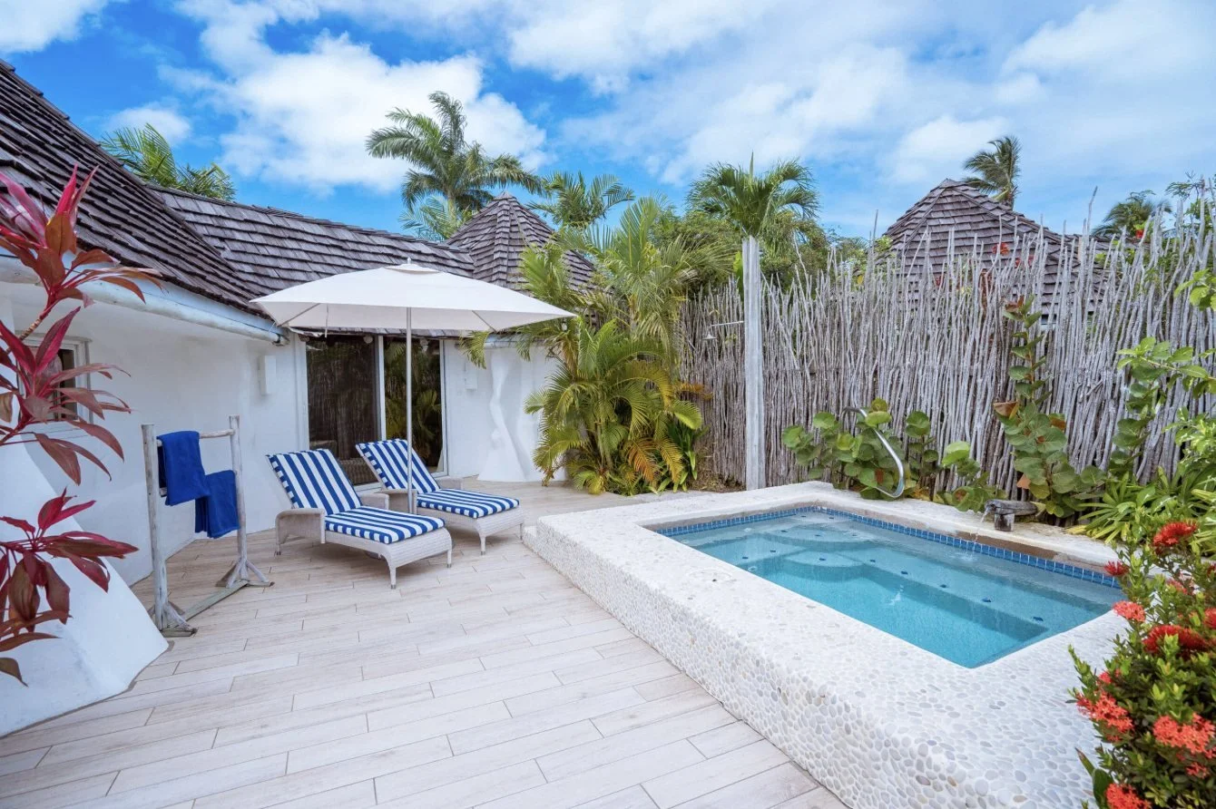 A Gauguin Cottage sun deck and plunge pool
