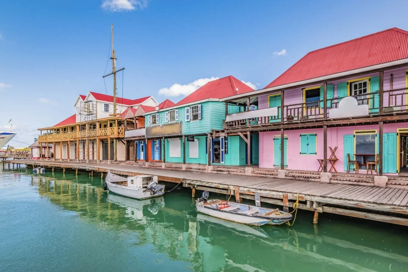 Colourful waterfront buildings at Redcliffe Quay, St John's