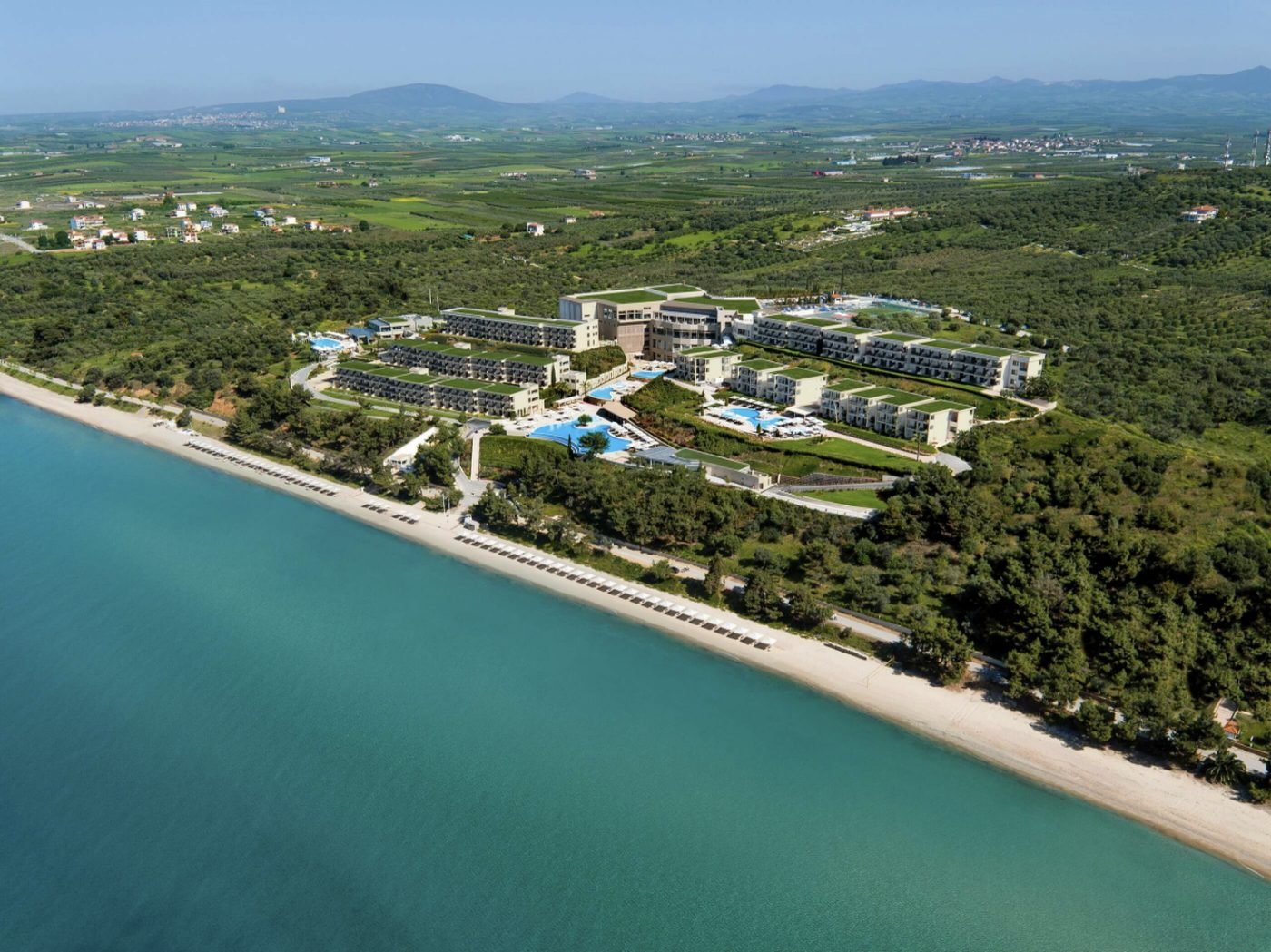 Ikos Oceania from the air