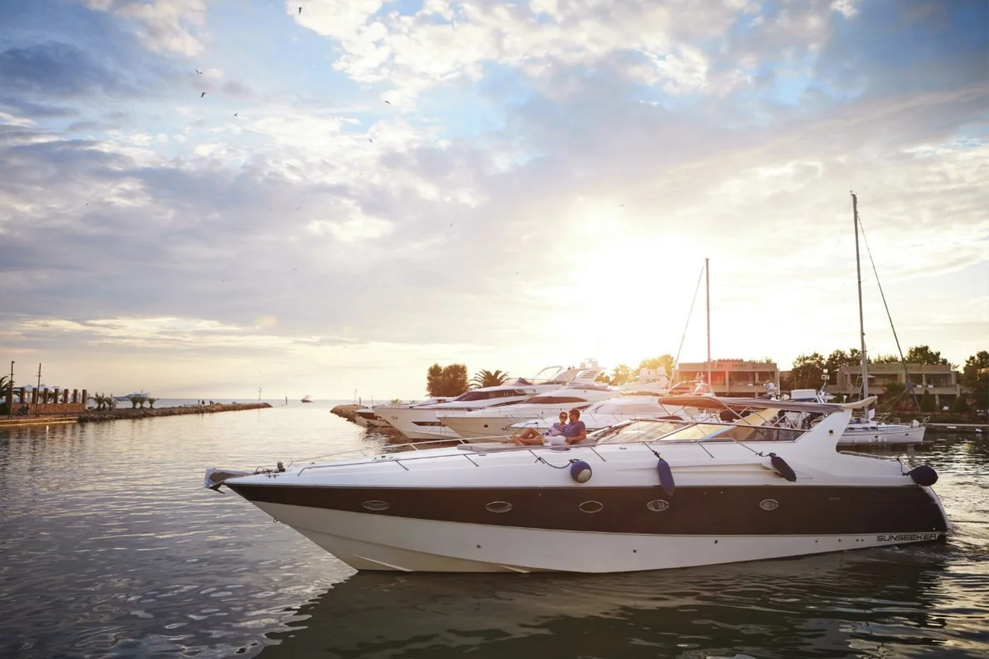 Sani Marina at sunset