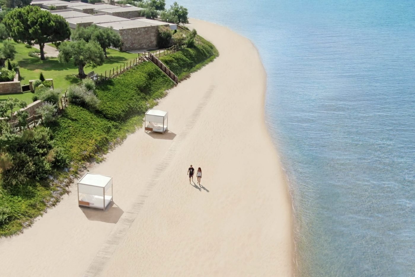 A walk along the golden beach