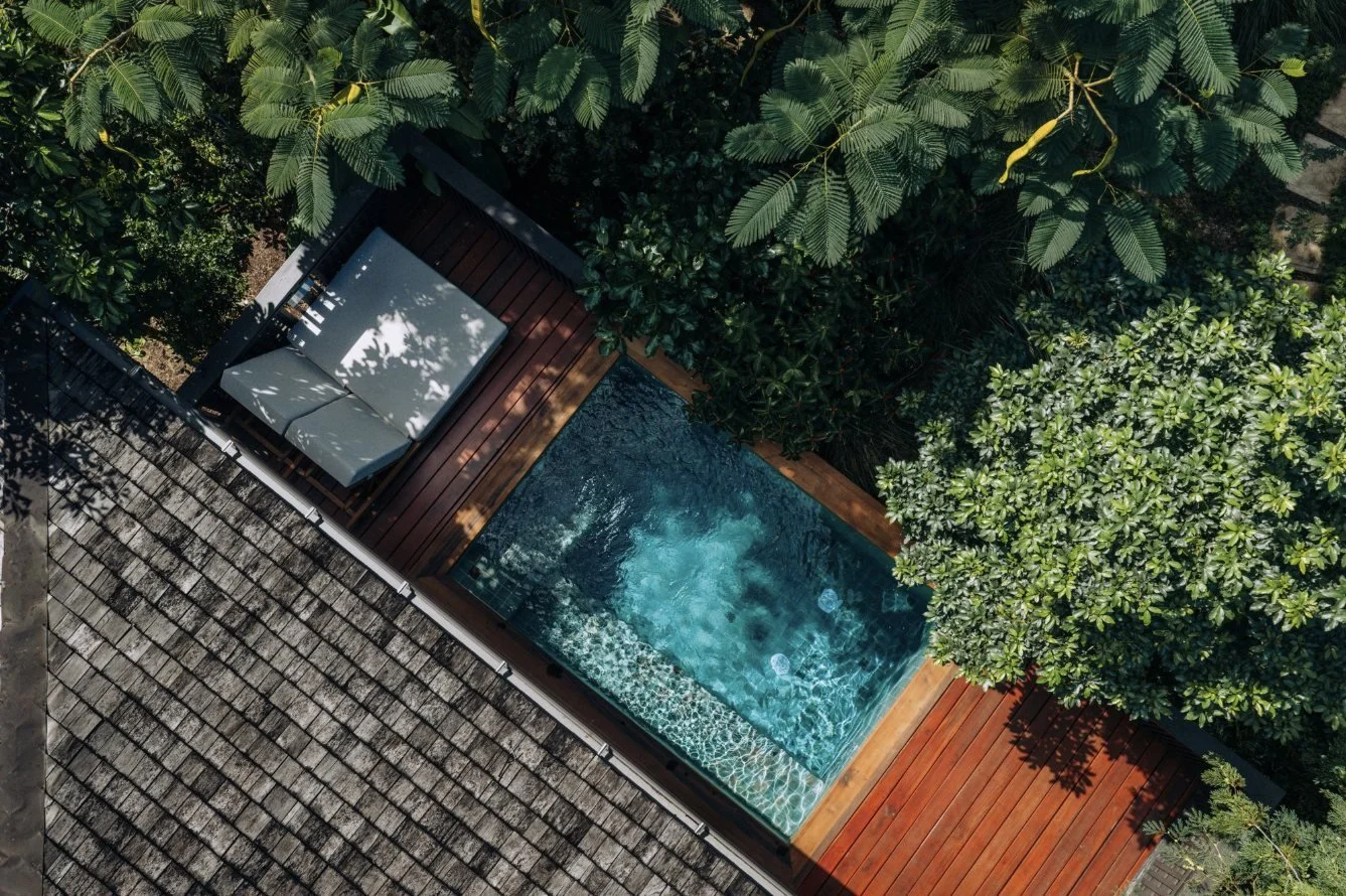 Plunge pool from above