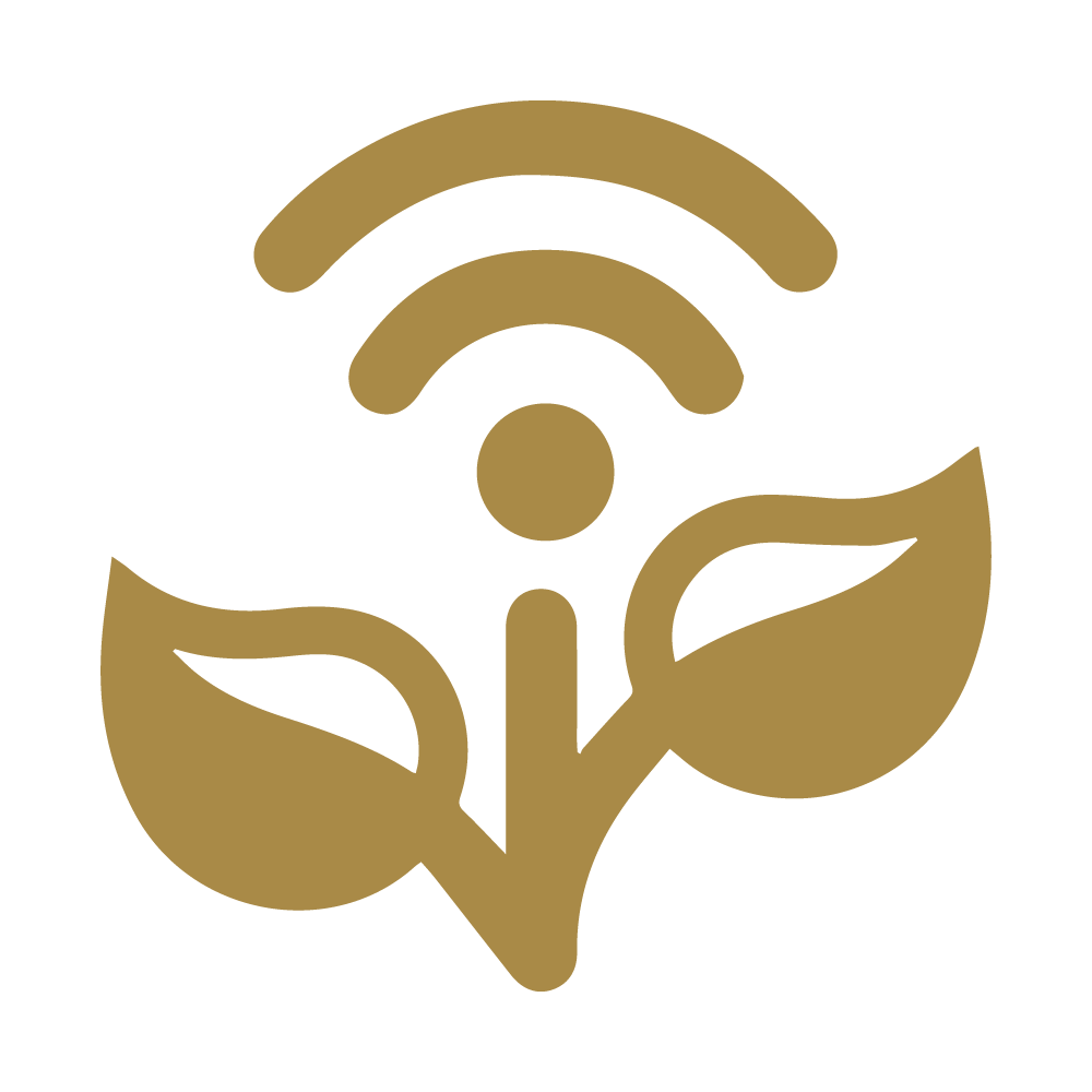 Green environmental sensors icon