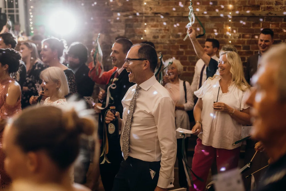 Guests dancing at the evening party