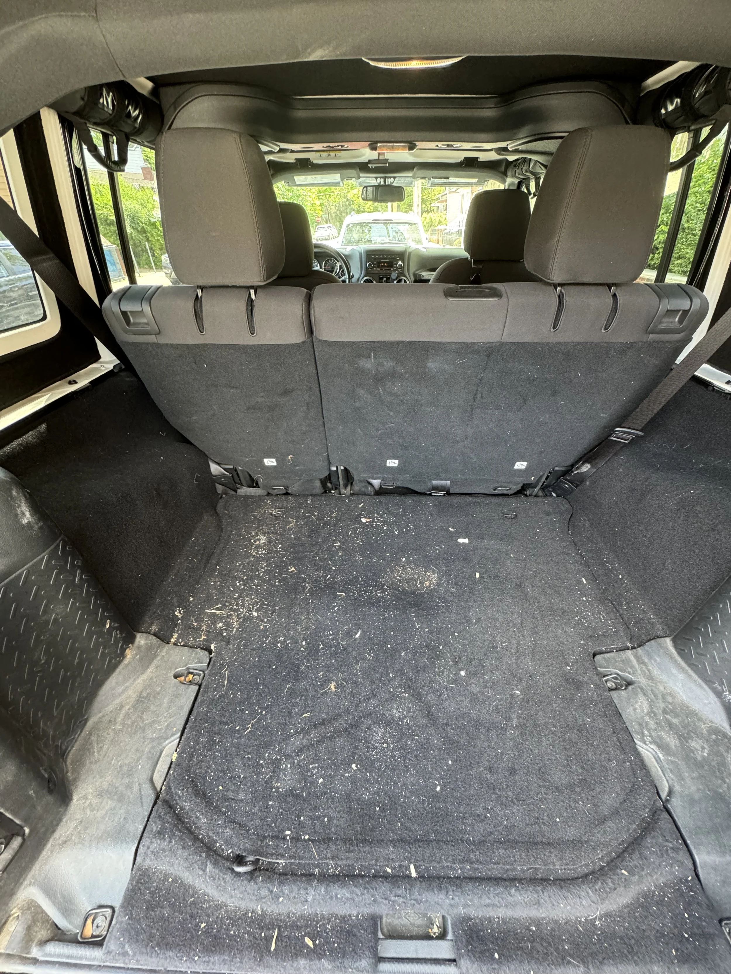Jeep Wrangler before detailing