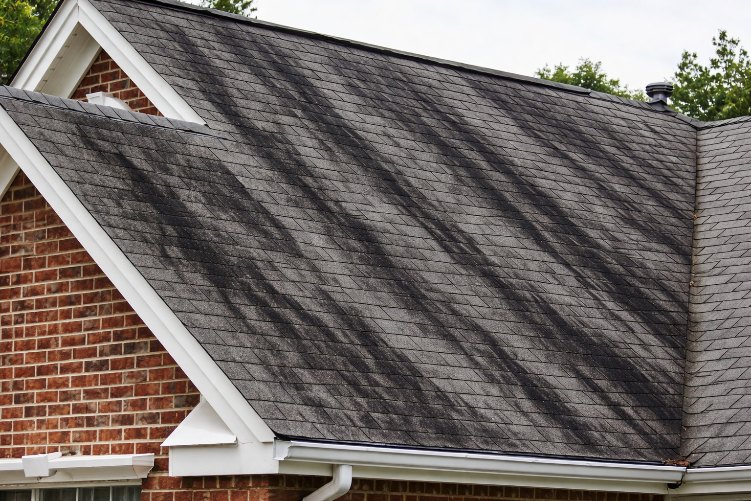 Black streaks or Gloeocapsa magma on roof
