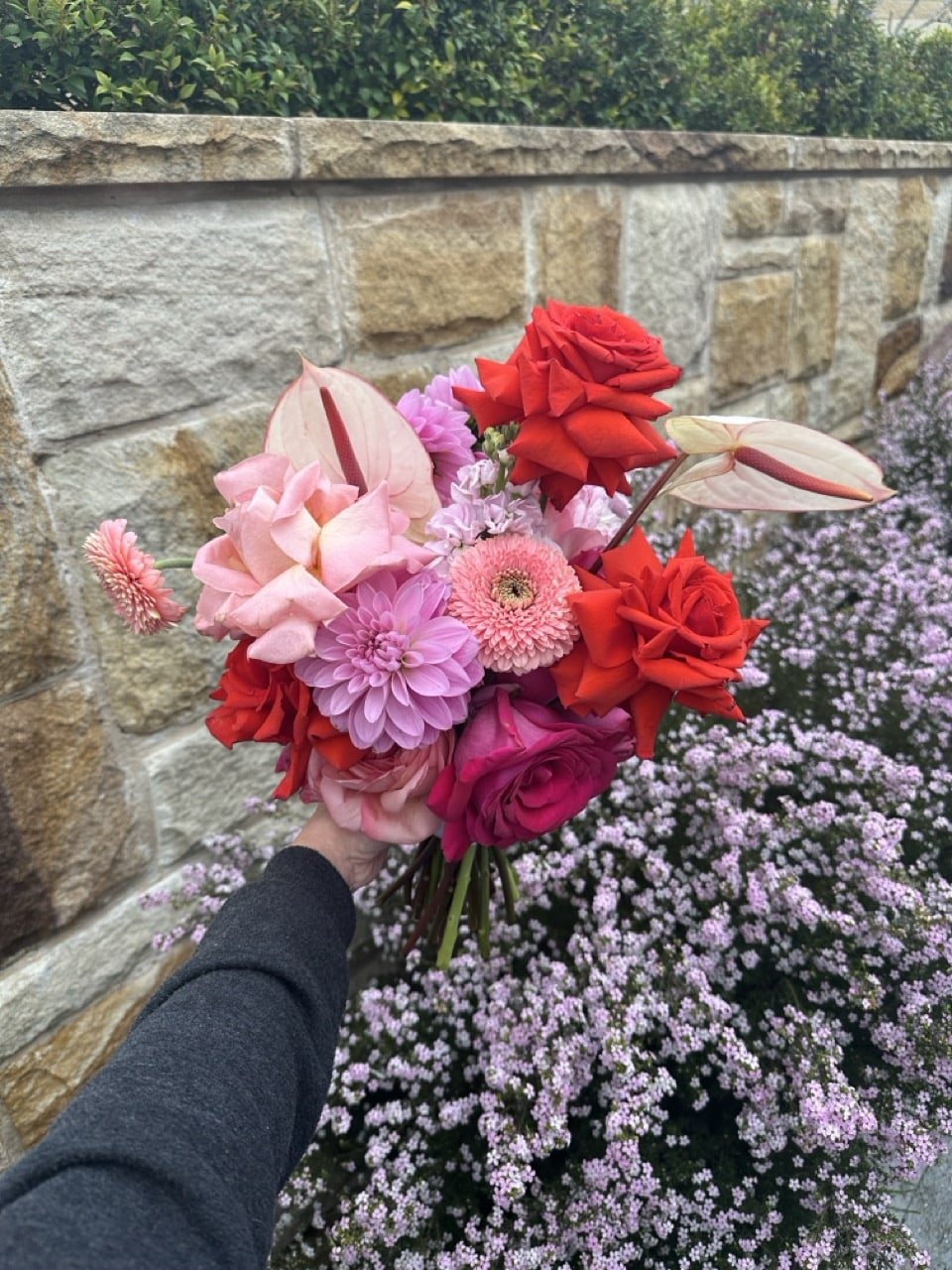 Fresh wedding bouquet