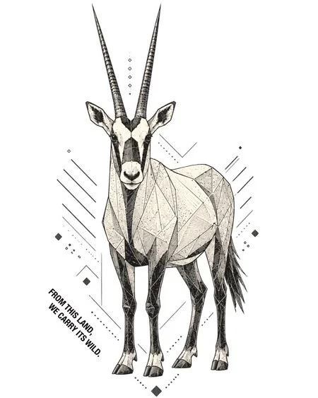 Arabian Oryx artwork