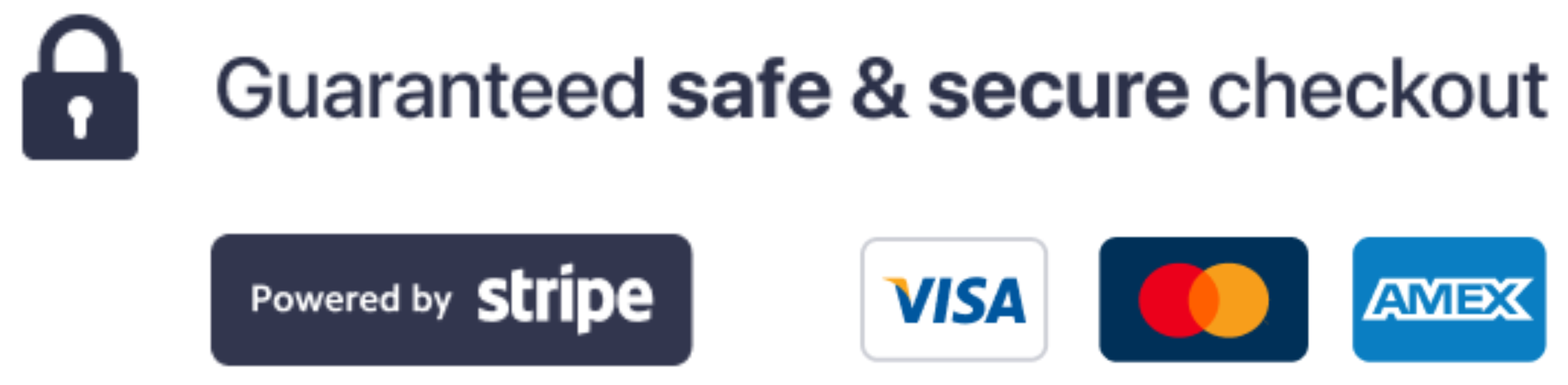 Pago seguro: aceptamos Visa, Mastercard y AMEX