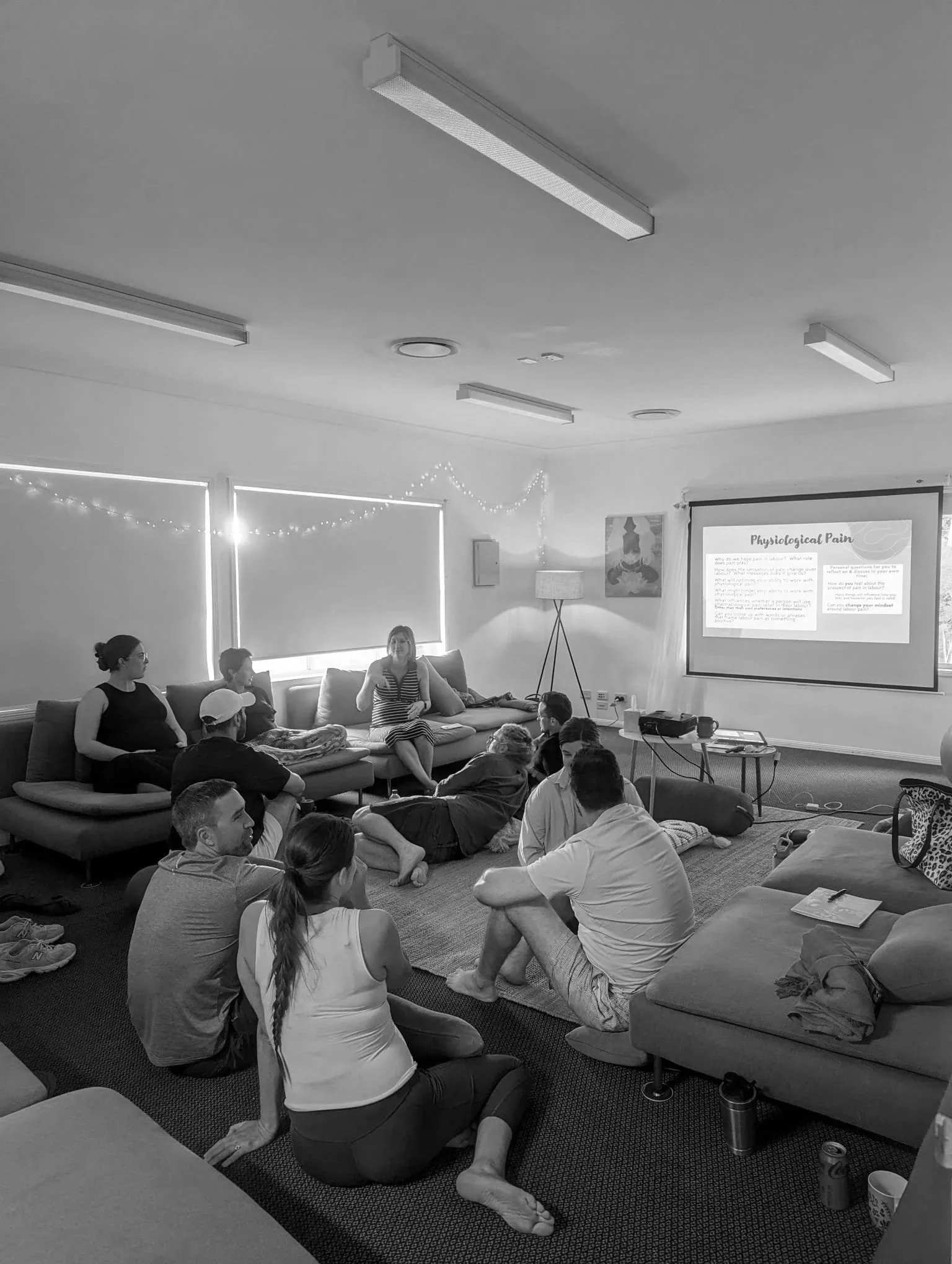 Parents attending a MAMA birth class in Melbourne