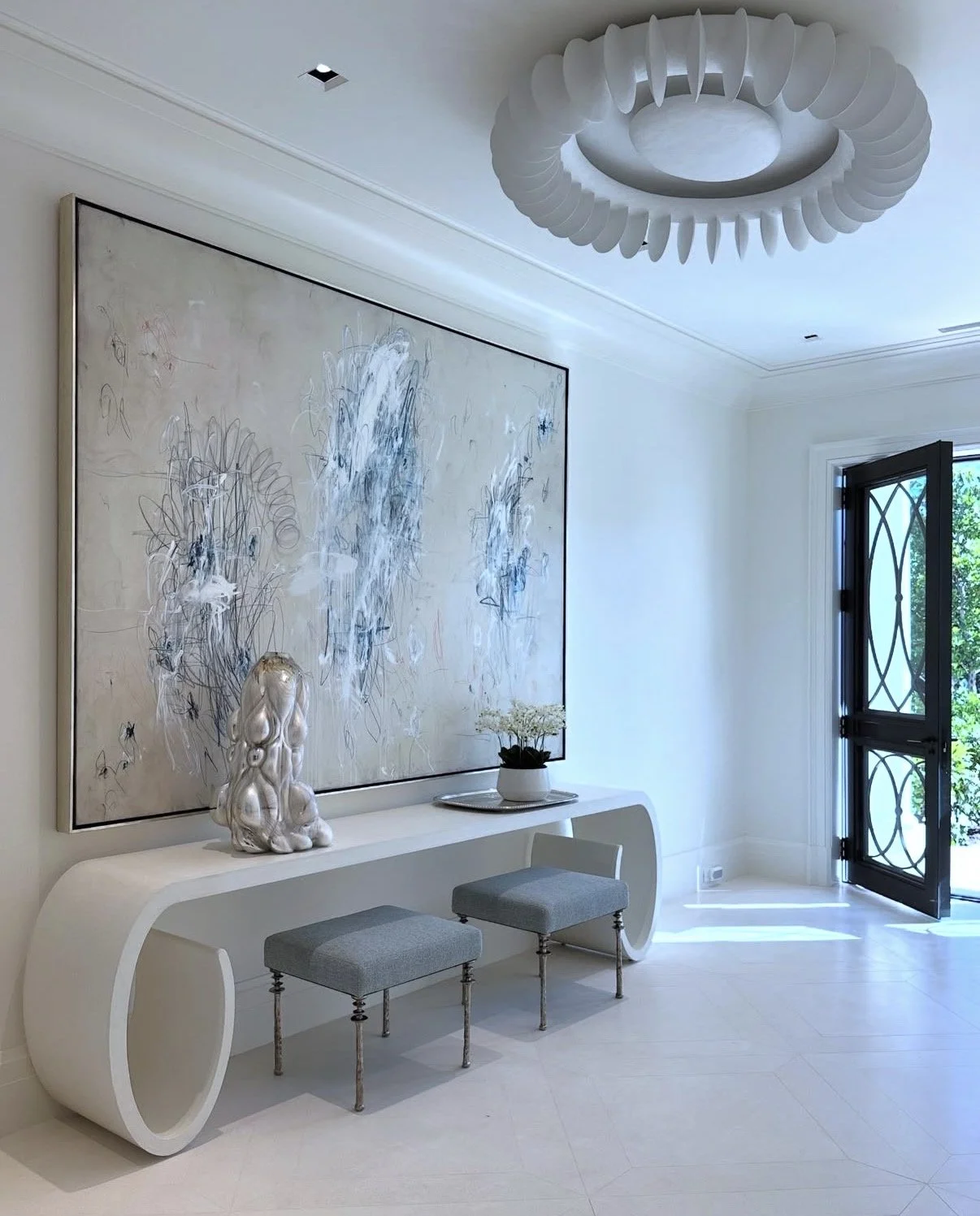 Adagio in Blue in a Thomas Pheasant interior