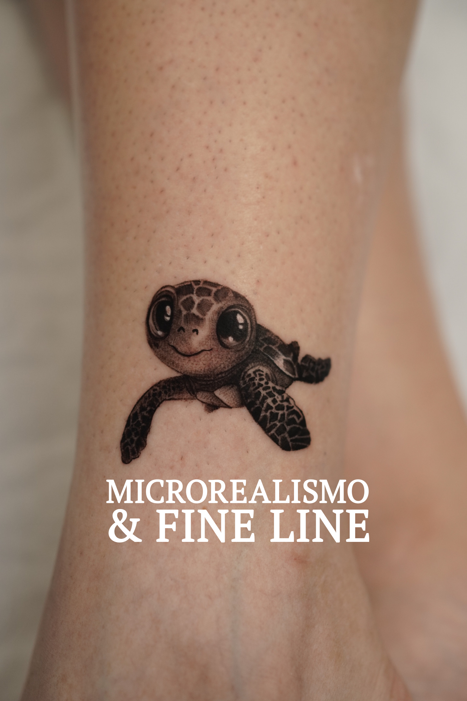 Tatuaje de microrealismo y fine line en Sacred Ink Madrid
