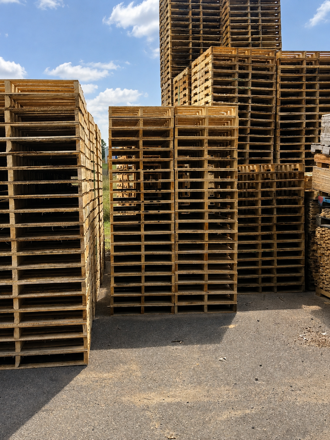 Large pallet inventory and sourcing operation