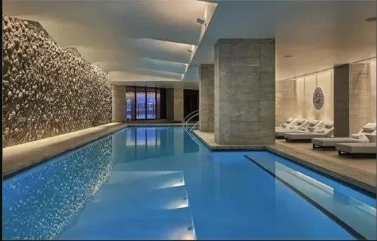Indoor pool and spa at Montage Big Sky