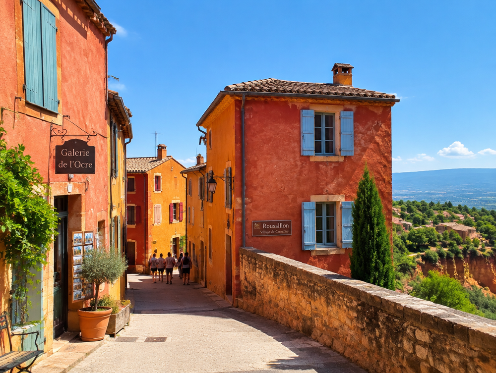 Roussillon: Das Dorf in Rot und Ocker