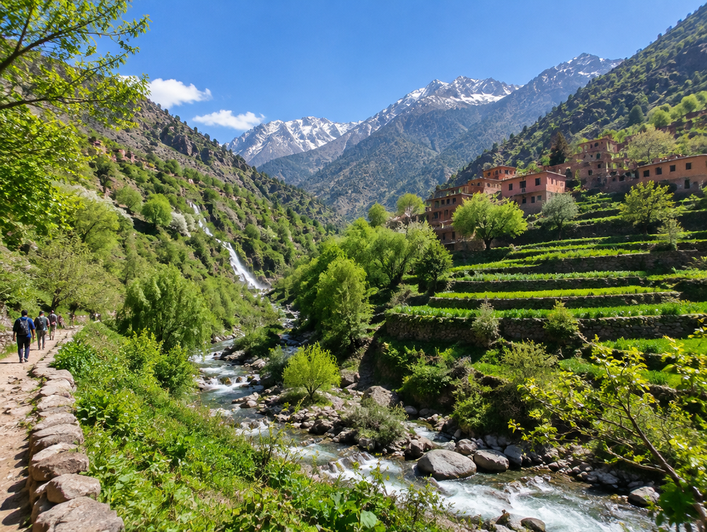 Ourika-Tal und Setti Fatma