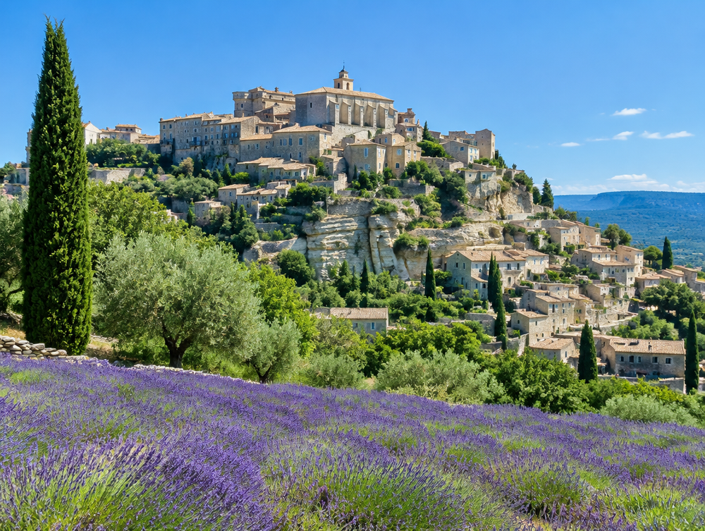 Gordes: Das Dorf am Hang des Luberon