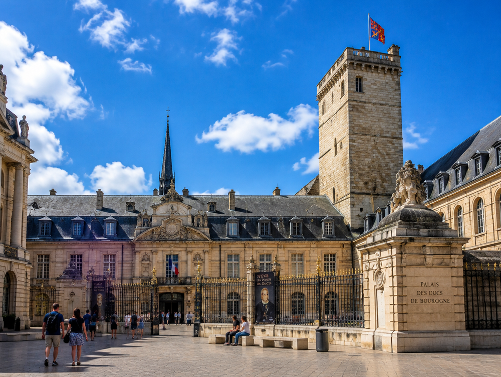 Palast der Herzöge und Place de la Libération