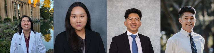 Headshots of the four 2025 Ramos Conference Scholars