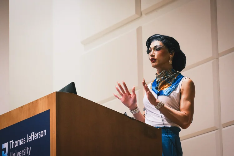 A presenter speaks from the podium at the 2025 CYFAM National Conference in Philadelphia.