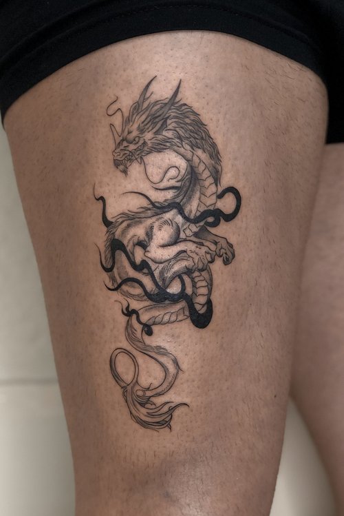 Anime style tattoo by Marco
